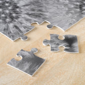 Fluffy White Dandelion Flowers Natuur Legpuzzel (Zijkant)