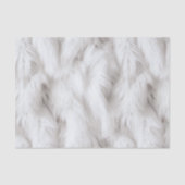 Fluffy White Fur Textured Tissuepapier (Voorkant)
