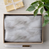 Fluffy White Fur Textured Tissuepapier (Geschenk)