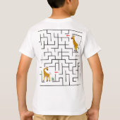 fluffy white kittens, and hopping bunnies interact t-shirt (Achterkant)