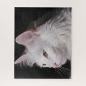 Fluffy White Maine Coon Cat Legpuzzel (Verticaal)