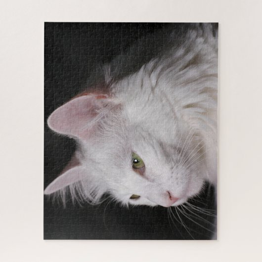 Fluffy White Maine Coon Cat Legpuzzel (Verticaal)