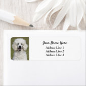 Fluffy White podle Puppy Dog Return Address Label (Insitu)