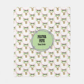 Fluffy White Sheep Fleece Deken (Voorkant)