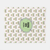 Fluffy White Sheep Fleece Deken (Voorkant (Horizontaal))