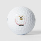 Fluffy White Sheep Golfballen (Voorkant)