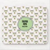 Fluffy White Sheep Muismat (Voorkant)