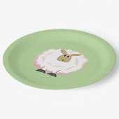 Fluffy White Sheep Papieren Bordje (Gekanteld)