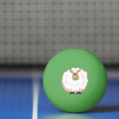 Fluffy White Sheep Pingpongbal (Net)