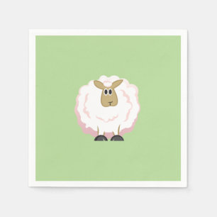 Fluffy White Sheep Servet