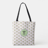 Fluffy White Sheep Tote Bag (Achterkant)