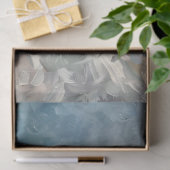 Fluffy White Silkie Chicken Oil Painting Decoupage Tissuepapier (Geschenk)