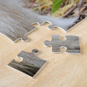 Fluffy White Spitz Puppy Dog Legpuzzel (Zijkant)