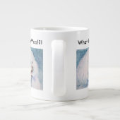 FLUFFY WITTE BICHON FRISE GROTE KOFFIEKOP (Achterkant)