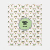 Fluffy Witte Schaap Fleece Deken (Voorkant)