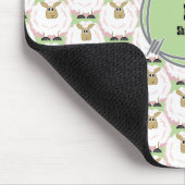 Fluffy Witte Schapen Muismat (Hoek)