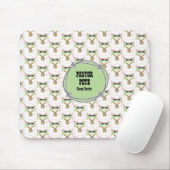 Fluffy Witte Schapen Muismat (Met muis)