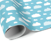 Fluffy witte wolken, verpakkingspapier cadeaupapier (Rol Hoek)