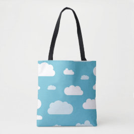 Fluffy wolds sky canvas tas