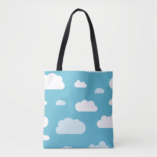 Fluffy wolds sky canvas tas (Voorkant)