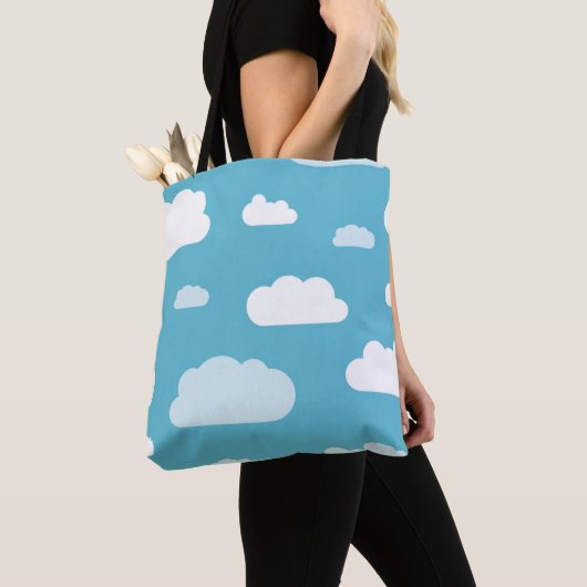 Fluffy wolds sky canvas tas (Dichtbij)