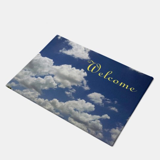 Fluffy wolken Welkom Deurmat (Schuin)