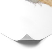 Fluffy Yorkshire Terrier Soft and Gentle Dog Art Poster (Hoek)