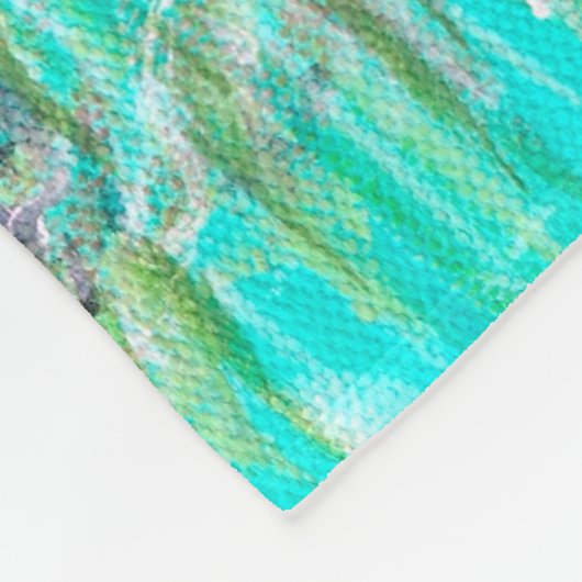 Fluffy Zee Otter Painting Fleece Deken (Hoek)