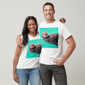 Fluffy Zee Otter Painting T-shirt (Unisex)