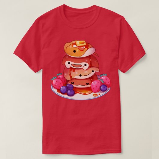 Fluffy zee pannenkoeken t-shirt (Design voorkant)