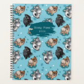 Fluffybutt Pomeranian KiniArt  Planner (Voorkant)
