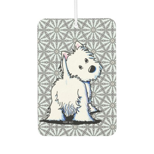 Fluffybutt Westie Luchtverfrisser (Voorkant)