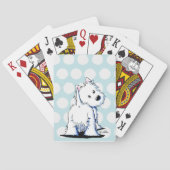Fluffybutt Westie speelkaarten (Achterkant)