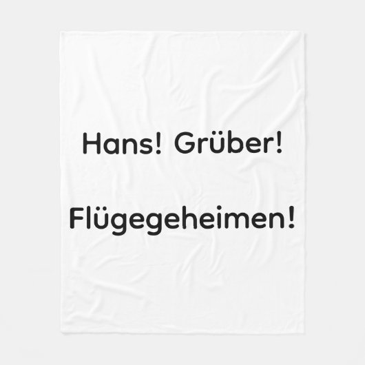 Flügegeheimen fleecedeken fleece deken (Voorkant)