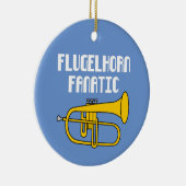 Flugelhorn Fanatic Keramisch Ornament (Rechts)