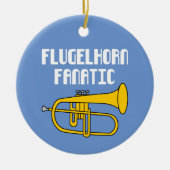 Flugelhorn Fanatic Keramisch Ornament (Voorkant)