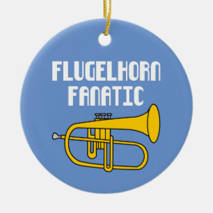 Flugelhorn Fanatic Keramisch Ornament