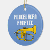 Flugelhorn Fanatic Keramisch Ornament (Links)