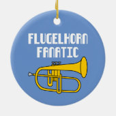Flugelhorn Fanatic Keramisch Ornament (Achterkant)