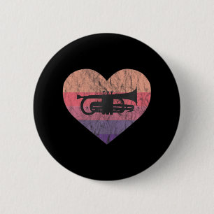 Flugelhorn Music Orchestra Muzikant Cornet Ronde Button 5,7 Cm