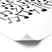 Flugelhorn Musical Notes Hornist Brass Musician Foto Afdruk (Hoek)