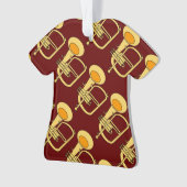 Flugelhorn muziekinstrument ornament (voorkant)