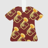 Flugelhorn muziekinstrument ornament (achterkant)