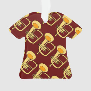 Flugelhorn muziekinstrument ornament