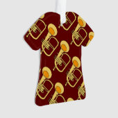 Flugelhorn muziekinstrument ornament (voorkant)