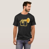 Flugelhorn muziekinstrument t-shirt (Voorkant volledig)
