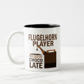Flugelhorn Player (Funny) Chocolate Tweekleurige Koffiemok (Links)