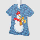 Flugelhorn Snowman Ornament (voorkant)