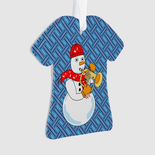Flugelhorn Snowman Ornament (voorkant)
