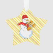 Flugelhorn Snowman Ornament (voorkant)